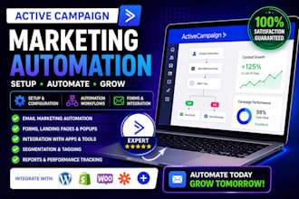 set up activecampaign marketing automation, forms and integrations