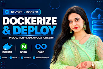 dockerize and deploy your application with professional devops setup
