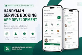 develop handyman service booking app like taskrabbit and handy clone marketplace