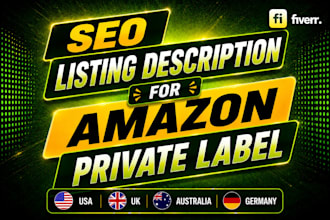 write amazon product listings, SEO amazon description