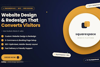 redesign your squarespace website into a high converting small business site
