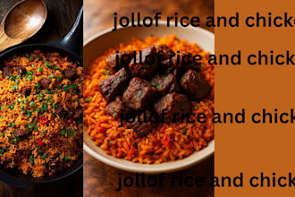 make jollof rice and chicken for you
