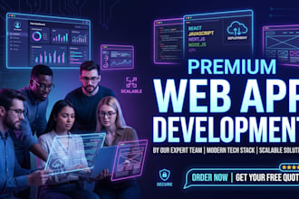 build a custom web application for you with my team