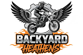 design amazing bike logo