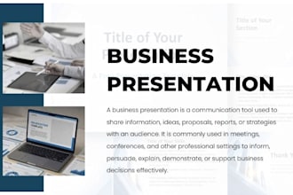 design a professional business presentation, pitch deck, or proposal