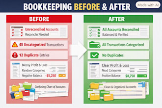 provide monthly bookkeeping services