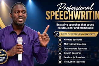 write a powerful engaging speech that sounds natural and memorable