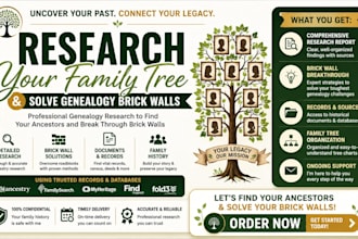 research your family tree and solve genealogy brick walls