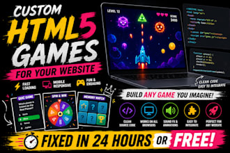 develop a custom HTML5 web game for your website or project