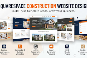 build squarespace construction website for contractors and builders
