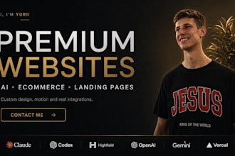 premium ai website, online shop, business website and saas