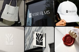 create a premium brand identity design for your brand