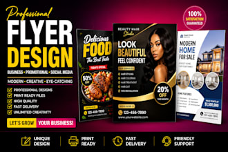 design a professional business flyer poster and eddm