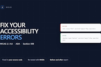 fix accessibility issues and wcag ada errors on your website