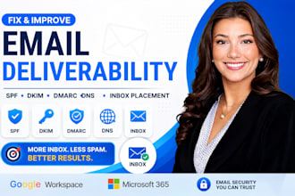 fix gmail yahoo spam set up dkim  dmarc for inbox delivery
