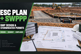 esc plan, swppp and bmp design for construction stormwater permits