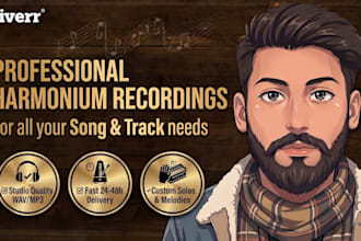 record professional harmonium tracks for your songs