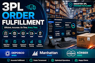 manage 3pl order fulfillment using deposco manhattan and korber wms