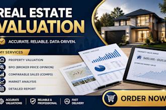 do real estate valuation, bpo, comps, property valuation and market analysis