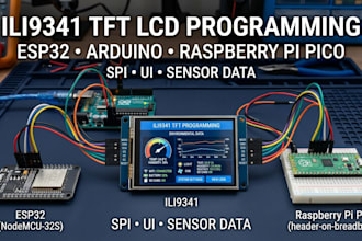 program ili9341 tft lcd with arduino esp32 and raspberry pi pico