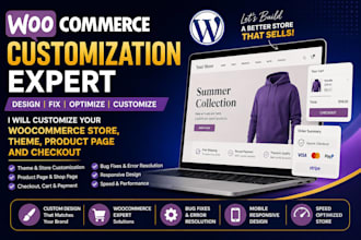 build, redesign or customize your woocomerce website