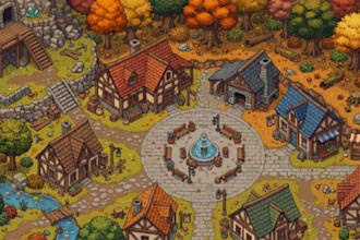 create premium pixel art game assets, tilesets, sprites, props and environments