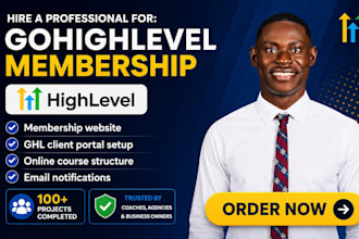 gohighlevel membership setup ghl community setup ghl online course CRM setup