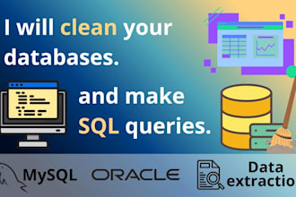 write sql queries, clean datasets, and manage your database