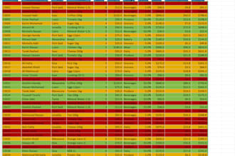 create excel spreadsheets with formulas, and data analysis