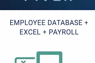 do HR data entry,employee database and payroll excel work
