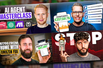 design high CTR finance and business thumbnail