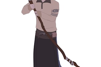 fullbody anime style illustrations