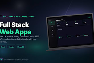 develop a full stack web application website