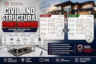 civil and structural permit drawings for california, texas, florida and more