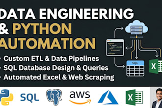 do python data science, sql analysis, and cloud data engineering