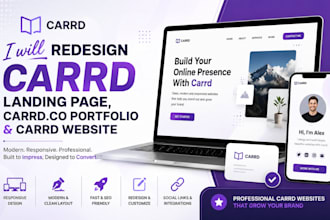 redesign carrd landing page carrd co portfolio landing page design carrd website