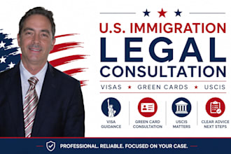 provide immigration legal consultation for visas, green cards and uscis