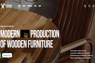 design wix carpentry website carpenter woodworking furniture repair website