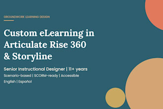 design and build articulate rise 360 and storyline elearning courses