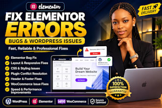 fix elementor errors, bugs, not loading, and responsive issues