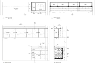 detailed millwork and casework shop drawings for fabrication