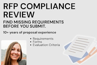 review your rfp response for compliance and create a compliance matrix