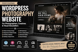 design a professional wordpress photography website