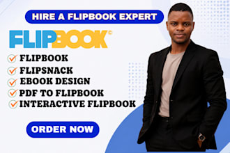 design a professional flipbook, ebook, PDF to flipbook, and flipsnack