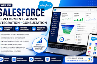 be your salesforce CRM admin, automation and integration expert