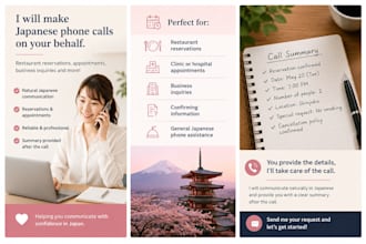 make phone calls to japanese businesses