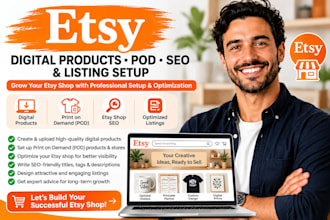 do etsy digital products etsy print on demand etsy shop seo etsy listing pod