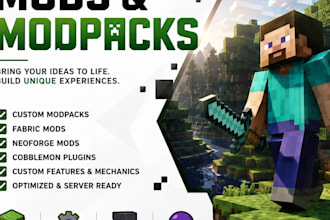 create custom minecraft modpacks, fabric mods, neoforge mods, cobblemon plugin
