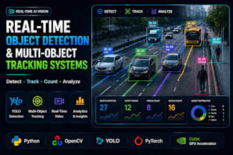 develop real time object detection and multi object tracking systems