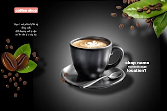 design creative social media ads and food banners